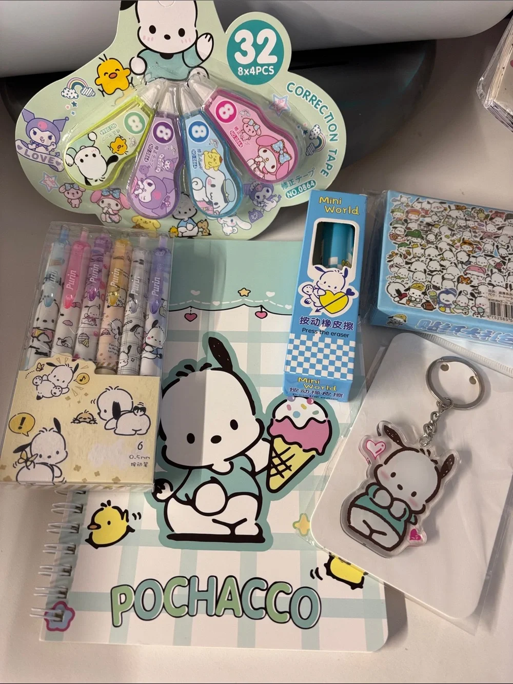 Pochacco - Mint & Pastel Accessories